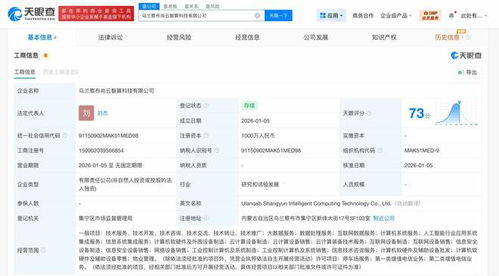 尚航科技落戶烏蘭察布，千萬資本注入智算新篇章